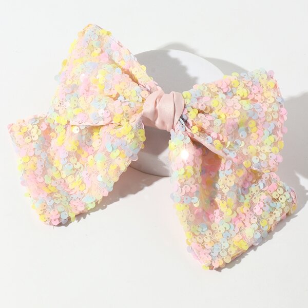 

Sequin Bow Hair Clip, Multicolor
