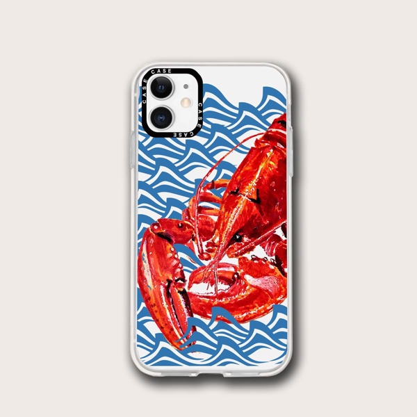 

Crayfish Print Phone Case, Multicolor