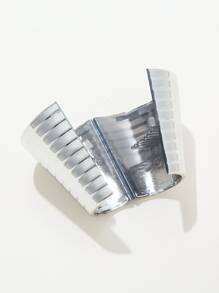 Cuff Coleta pelo de color metálico - Plateado - Ver 3