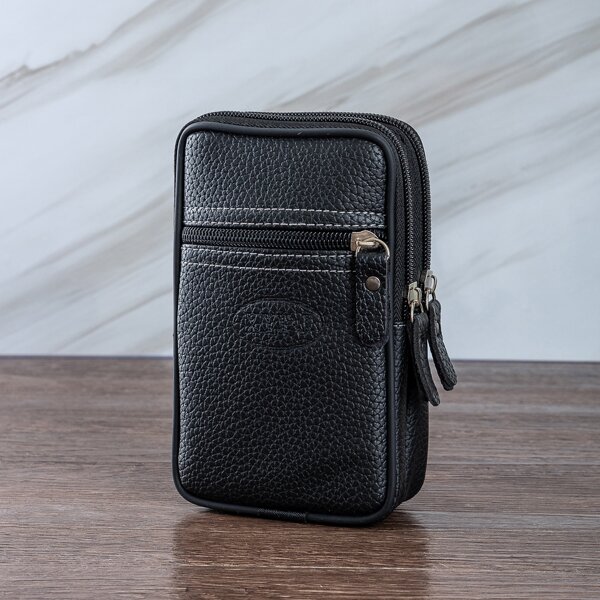 

Men Minimalist Fanny Pack, Black