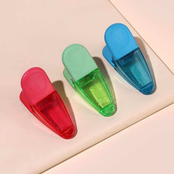 

3pcs Plastic File Clip, Multicolor