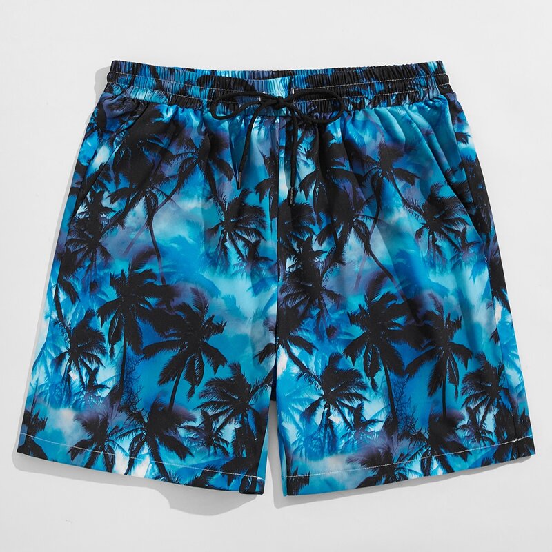 

Guys Tropical Graphic Drawstring Shorts, Multicolor