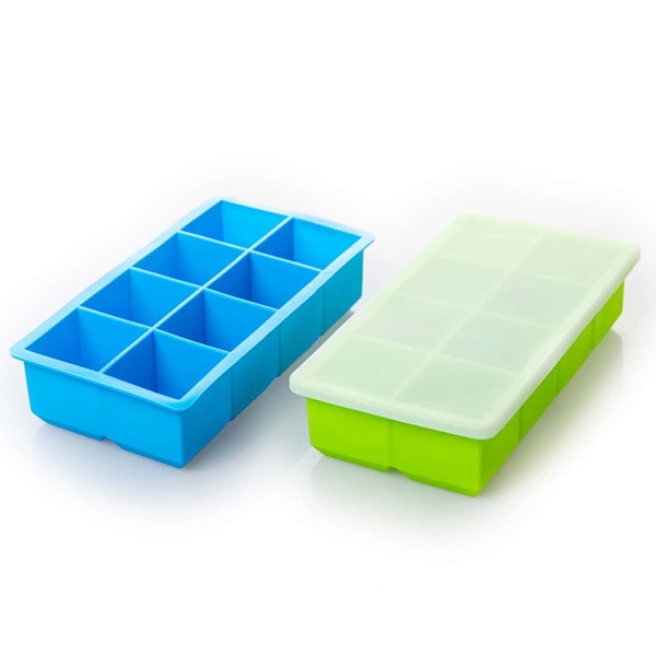 

1pc Random 8 Grid Ice Mold With Lid, Multicolor