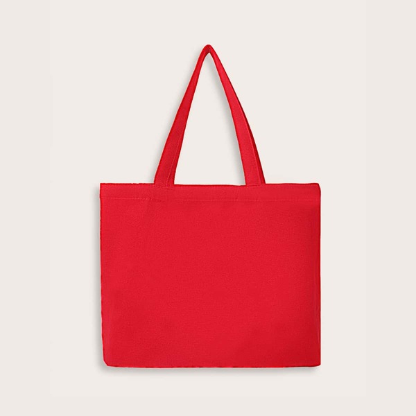 

Minimalist Shoulder Tote Bag, Red