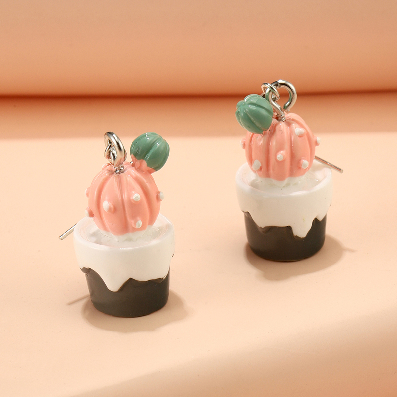 

Cactus Drop Earrings, Multicolor