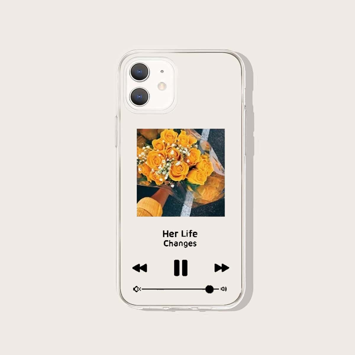 

Music Player Pattern Phone Case, Multicolor