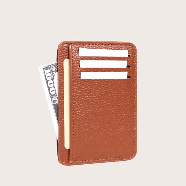 

Men Minimalist Card Holder, Brown
