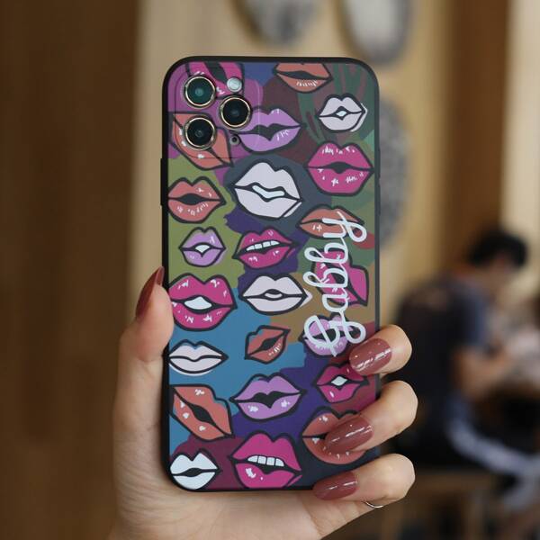 

Lip Print Phone Case, Multicolor