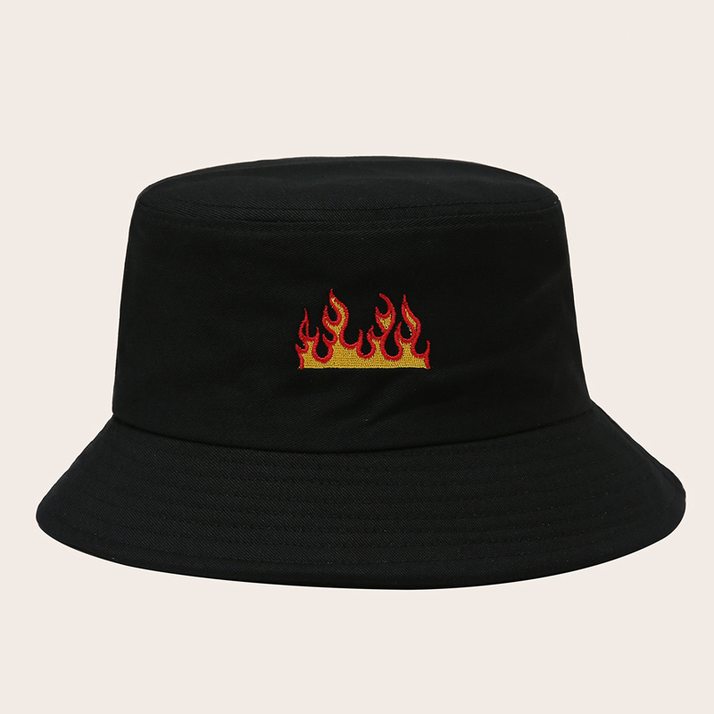 

Fire Graphic Bucket Hat, Black