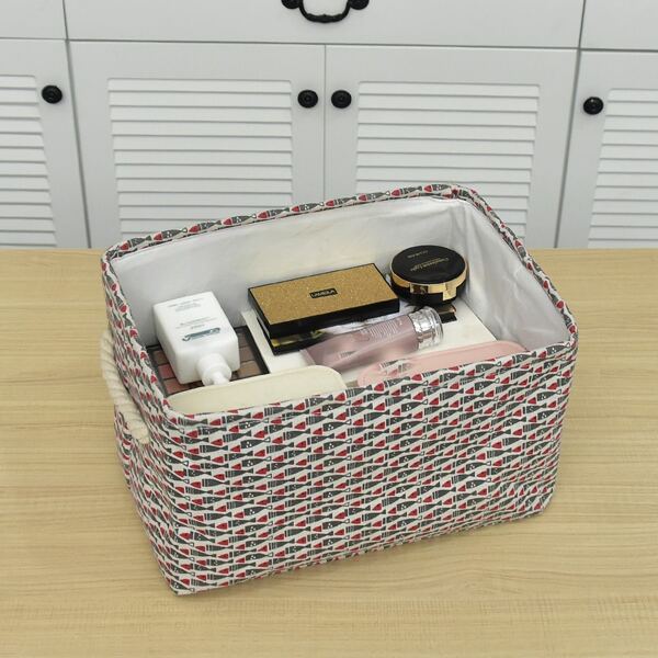 

Fish Print Storage Basket, Multicolor