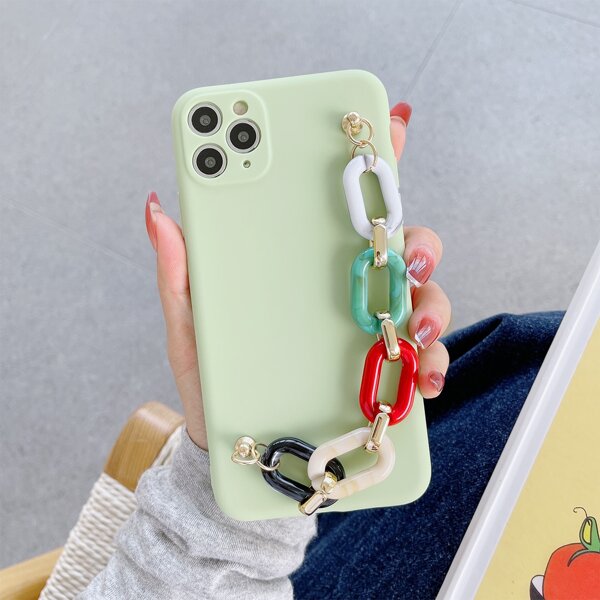 

Plain Phone Case With Hand Strap, Green