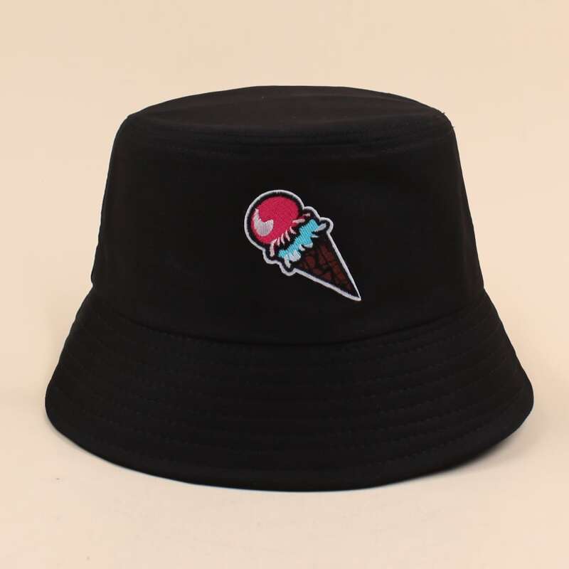 

Ice Cream Bucket Hat, Black