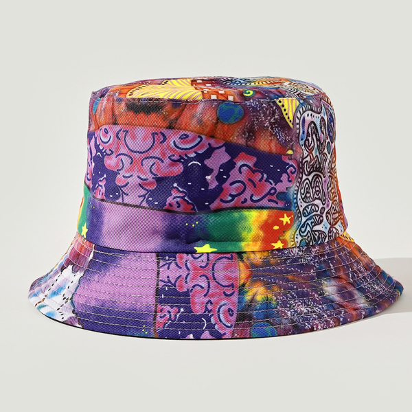

Allover Graphic Bucket Hat, Multicolor
