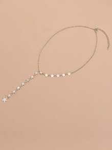 星星吊墜項鍊 - 銀色 - 查看 9