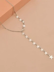 星星吊墜項鍊 - 銀色 - 查看 10