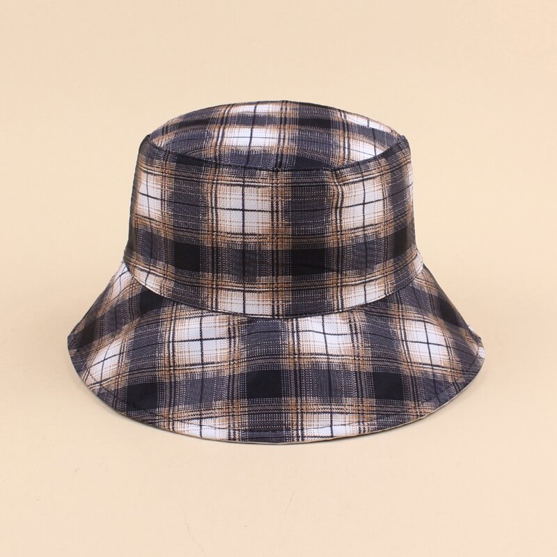 

Plaid Bucket Hat, Multicolor