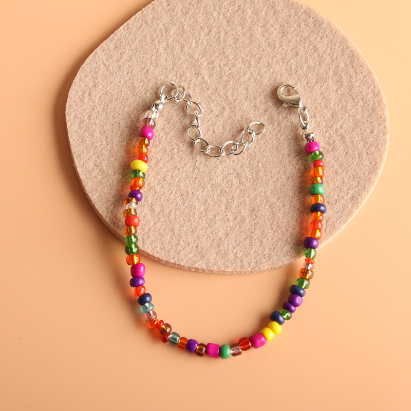 

1pc Beaded Bracelet, Multicolor