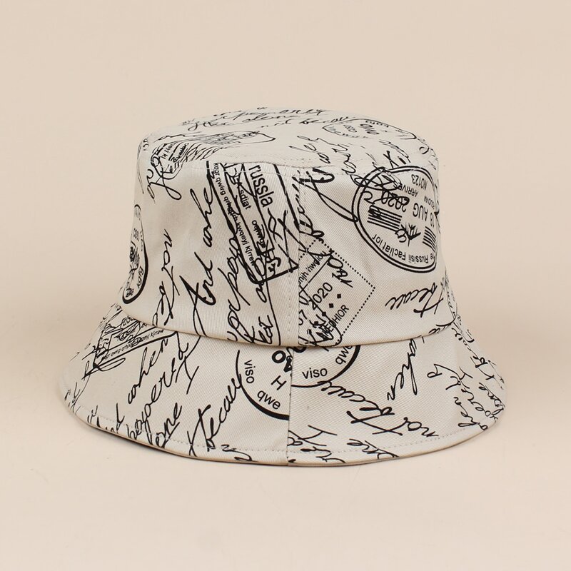 

Letter Graphic Burke Hat, Beige
