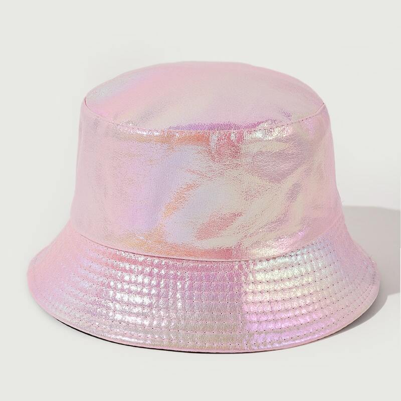

Holographic Bucket Hat, Pink
