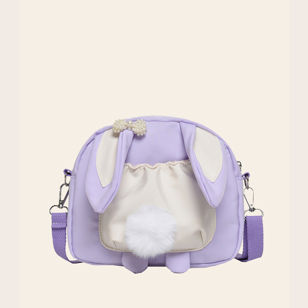 

Girls Cartoon Design Crossbody Bag, Purple