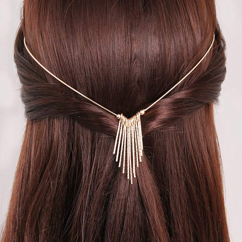 

Metal Fringe Hair Accessory, Gold
