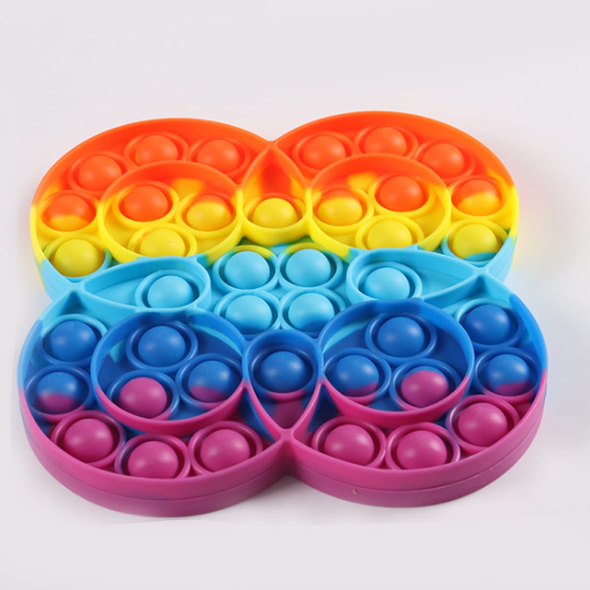 

1pc Colorful Push Bubble Toy, Multicolor