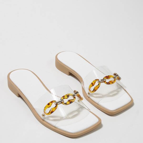 

Clear Slide Sandals