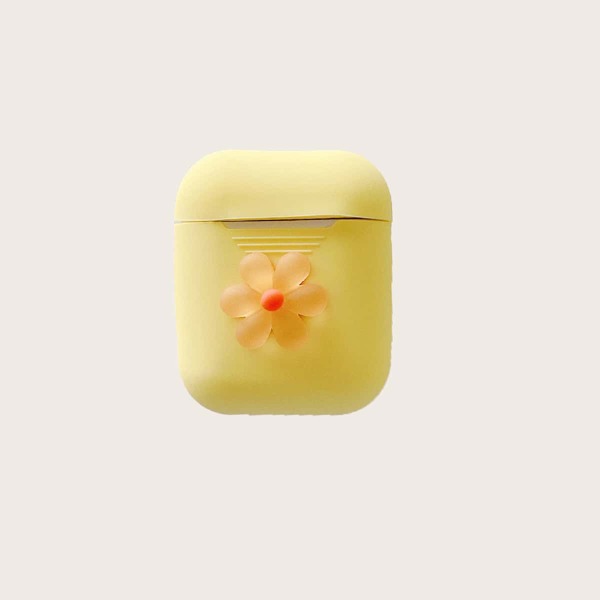 

Flower Decor Case For Airpods, Yellow
