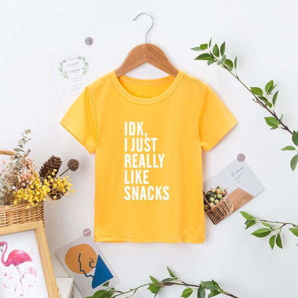 

Toddler Boys Slogan Graphic Tee, Yellow