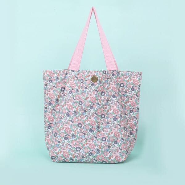 

Girls Allover Floral Graphic Satchel Bag, Multicolor