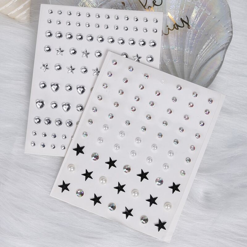 

2sheets Rhinestone Nail Art Decoration, Multicolor