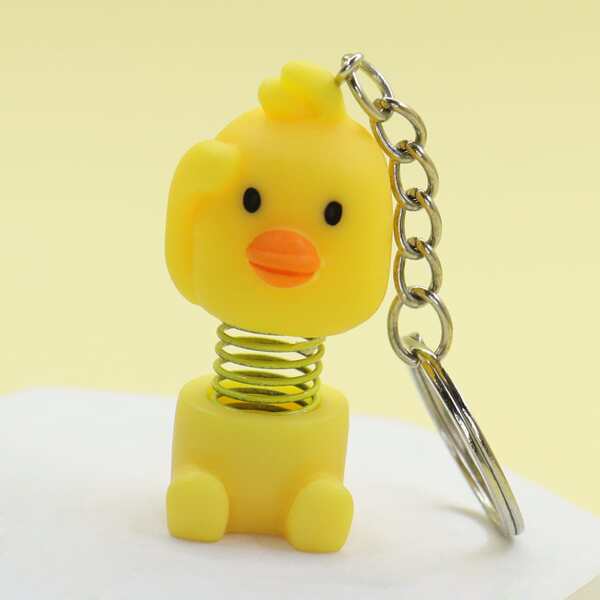 

Cartoon Duck Keychain, Multicolor