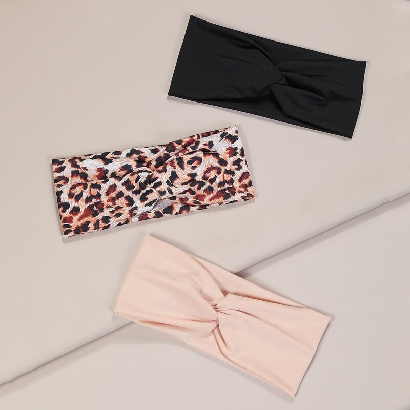 

3pcs Leopard Hair Band, Multicolor