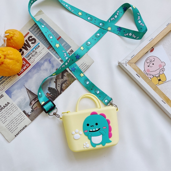 

Kids Cartoon Graphic Satchel Bag, Yellow