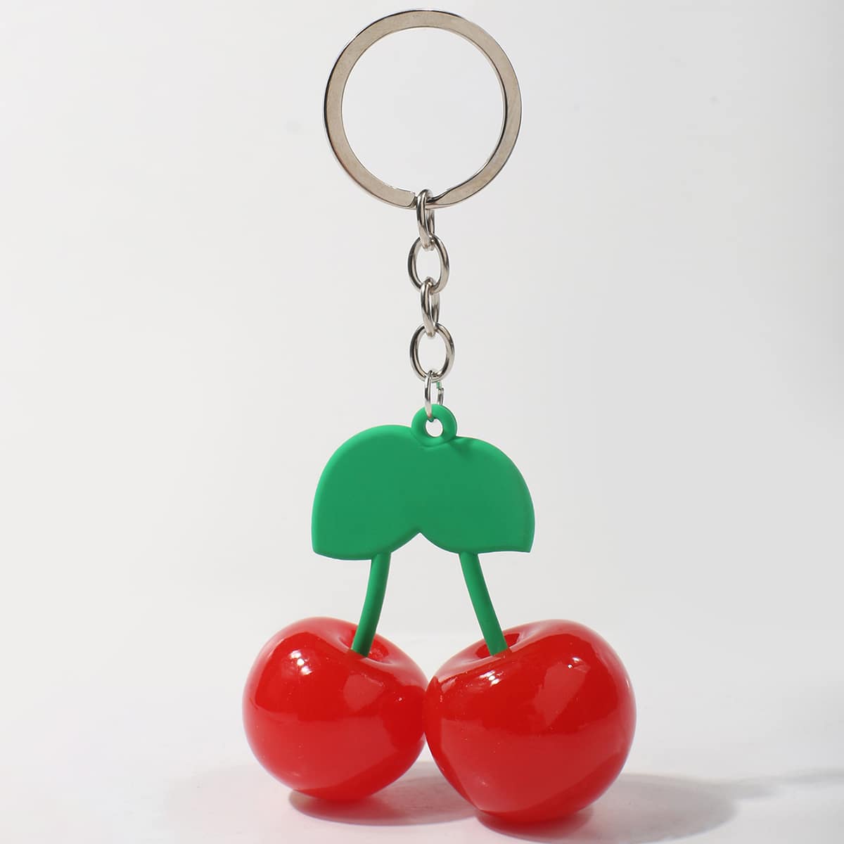 

Cherry Charm Keychain, Multicolor