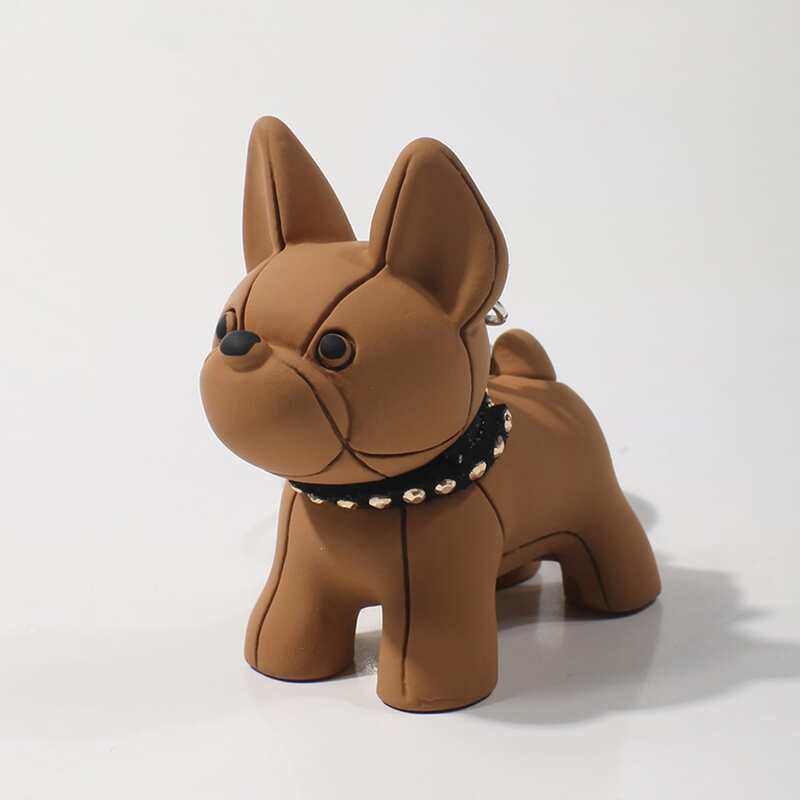 

Cartoon Dog Charm Keychain, Multicolor