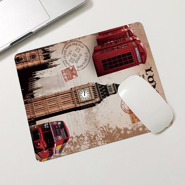 

Building Pattern Mouse Pad, Multicolor