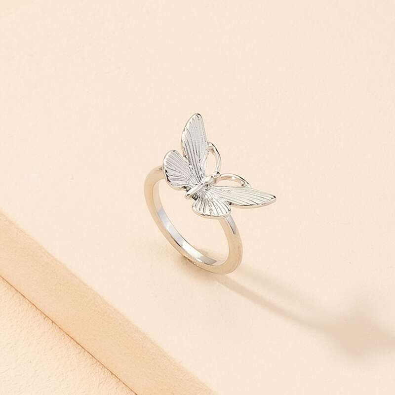 

Butterfly Design Ring, Silver
