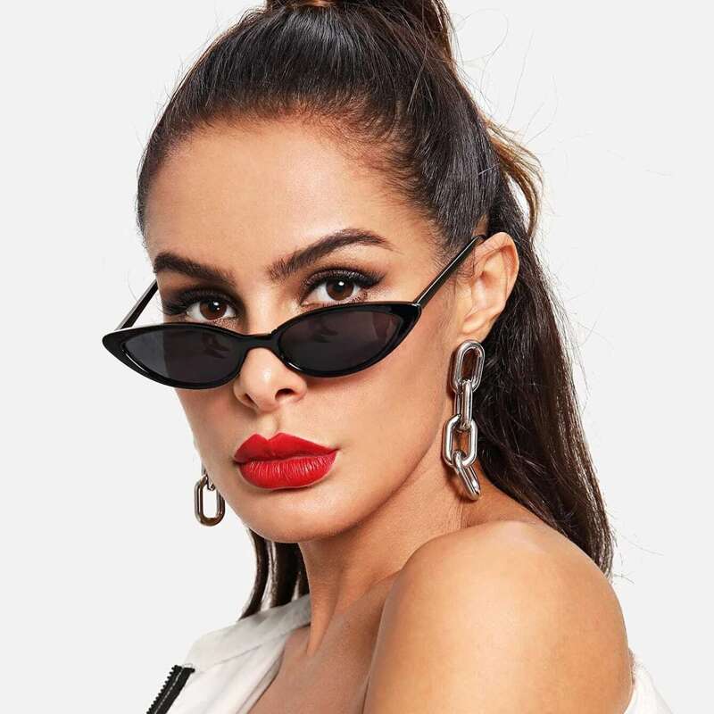 

Cat Eye Frame Sunglasses, Black