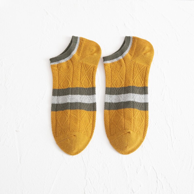 

Guys Colorblock Invisible Socks, White