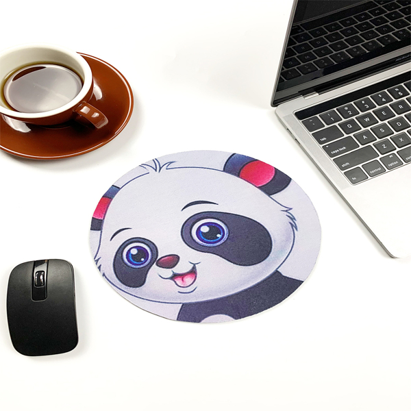 

Cartoon Panda Print Mouse Pad, Multicolor
