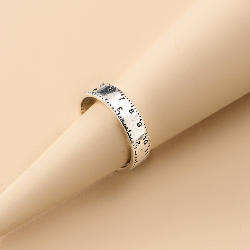 

Simple Cuff Ring, Antique silver