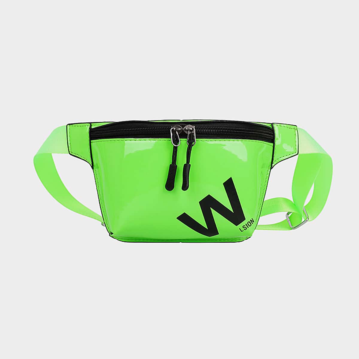 

Letter Graphic Fanny Pack, Green