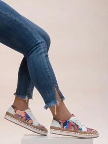 圖案拉鏈裝飾運動鞋 - 彩色 - 查看 3