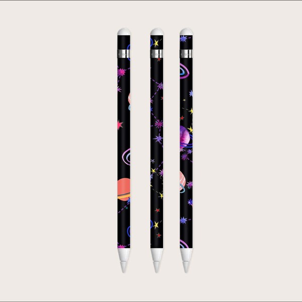 

1sheet Cartoon Planet Sticker For Apple Pencil 1st, Multicolor