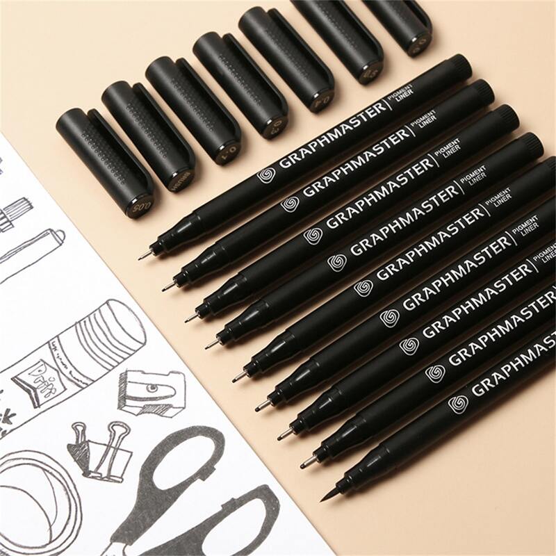

9pcs Hook Line Pen, Multicolor