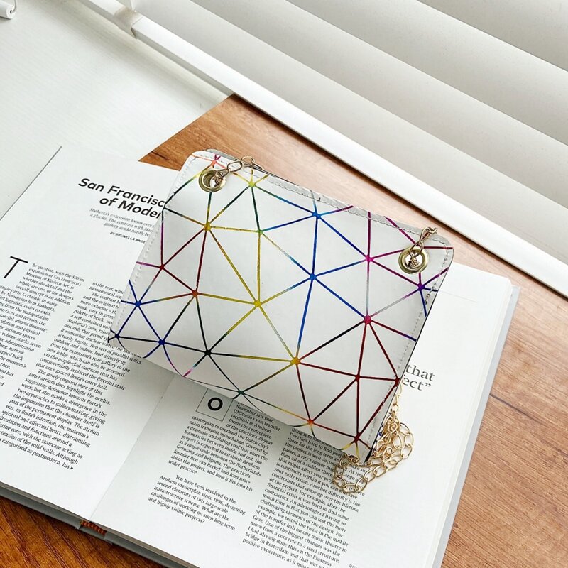

Geo Graphic Crossbody Bag, White