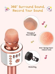 Micrófono de casa KTV - Oro rosa - Ver 4