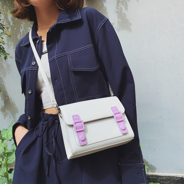 

Flap Crossbody Bag, White