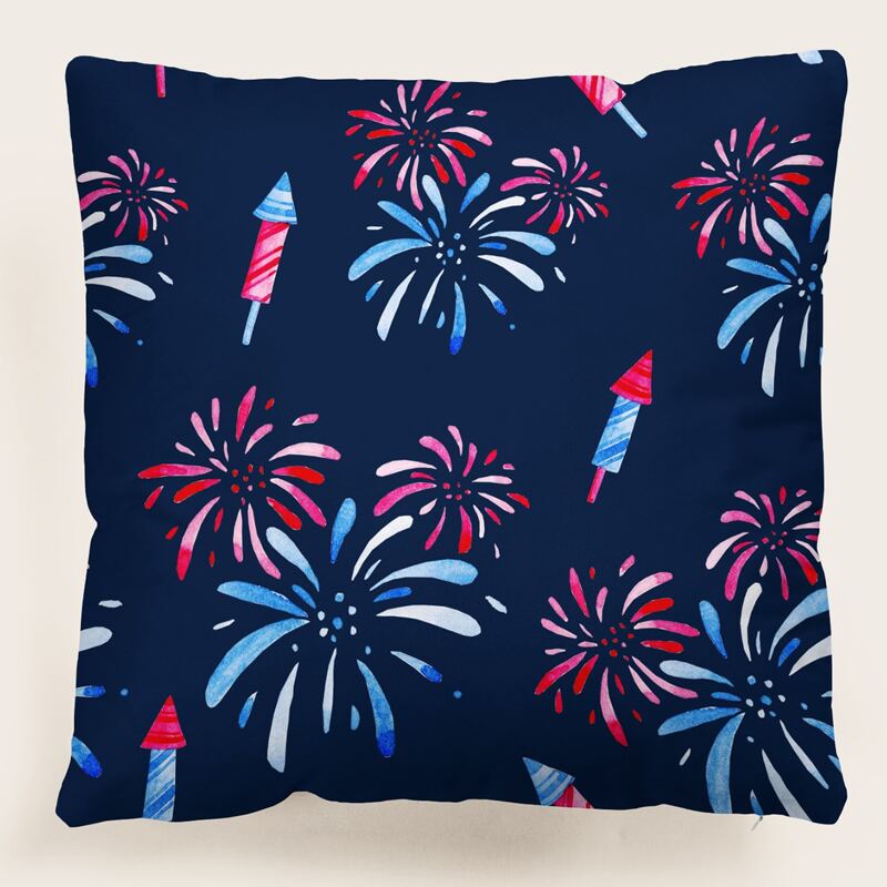 

Graphic Cushion Cover Without Filler, Multicolor